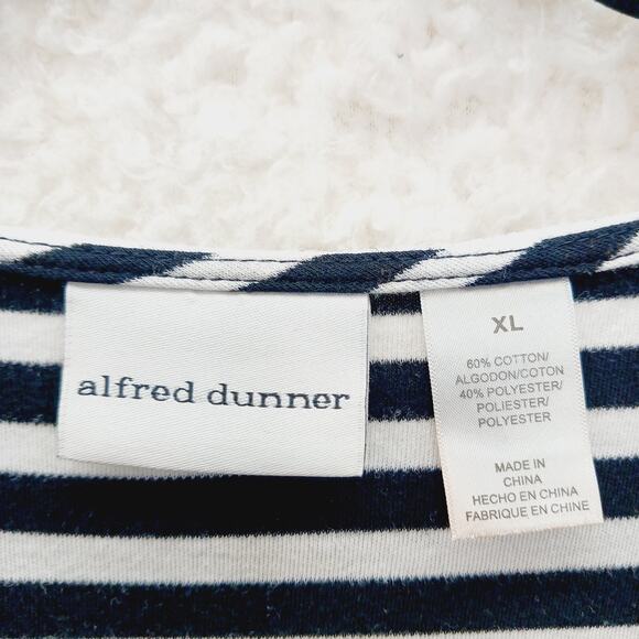 T-Shirt Size XL Navy White Nautical Sailor Core Coastal Grandma Casual Chic Y2K - Picture 14 of 16